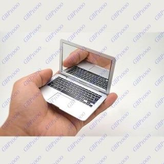 Mini Novel Cosmetic Makeup MirrorBook Glass Mirror MacBook Air Shaped 