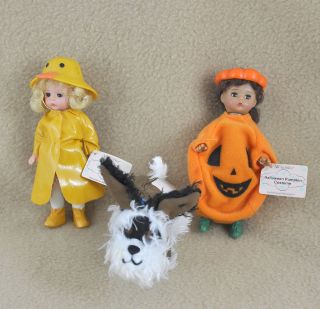 Madame Alexander McDonalds Dolls Set of 3 Pumpkin Costume Its 
