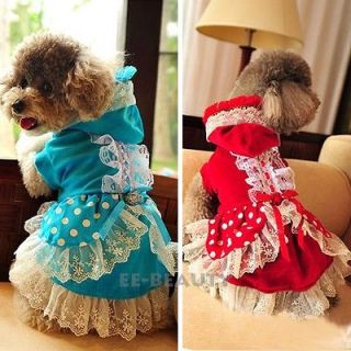   Luxury Lace One Piece Wedding Dress Pet Dog Clothes Puppy Apparel