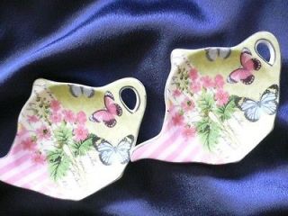 Porcelain Tea Bag Holder (set of 2)5 styles to choose