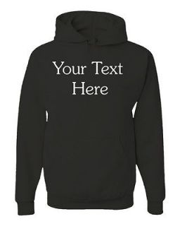 Custom Text Sweatshirt CREATE YOUR OWN PERSONALIZED HOODIE S M L XL 