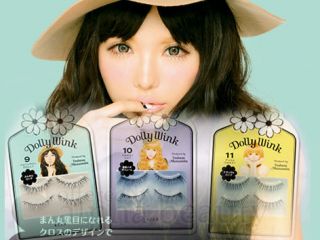 Koji Japan Dolly Wink Tsubasa Makeup Eyelash Kit (3 pairs bonus set 