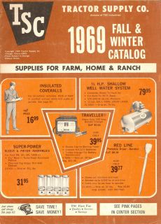 1968 Catalog TRACTOR SUPPLY CO Supplies & Equipment Farm Home Ranch