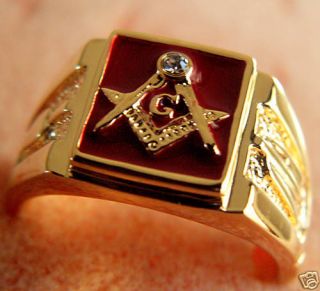 masonic ring 14k in Collectibles
