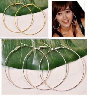 35/40/50/60/70​/80/90MM (10/20pcs) Gold/Silver Plated Beading Hoop 