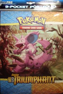 POKEMON H & S TRIUMPHANT A4 ALBUM FOR UP TO 180 CARDS