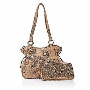 Mary Frances Stardust Embellished 2 in 1 Tote Bag Snake NWT $289.90 