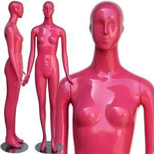 Fiberglass Female   Beautiful Pink Abstract Mannequin