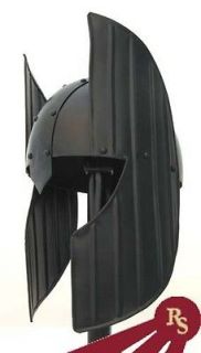 BLACK CORINTHIAN HELMET   Steel Armor   KNIGHT COSTUME