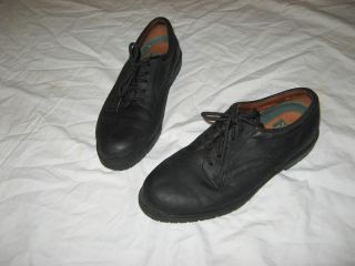 Super Young Mens Black NUN BUSH Leather Shoes, Sz 7 1/2 M