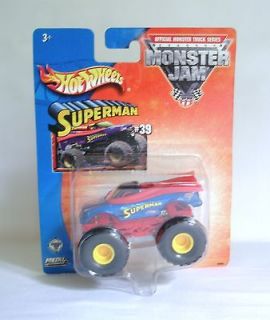   Monster Jam SUPERMAN #39 Mattel Mudder Tires Diecast Toy Truck Car