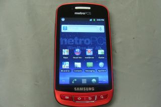 METRO PCS SAMSUNG R720 ADMIRE TOUCH SCREEN ANDROID RED