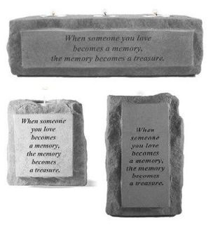 Candle Memorial Candle Stone Candle When Someone You Love Becomes 