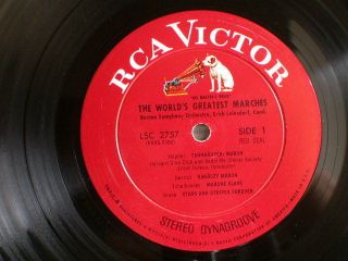 RCA VICTOR RED SEAL DYNAGROOVE Leinsdorf FIEDLER BOSTON SO Marches 