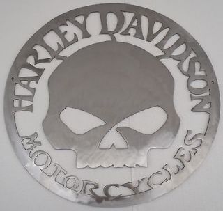 Biker Sign, Harley and Skull Metal Wall decor