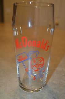 McDonalds collectible drinking glass, Im Speedee 1995