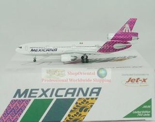 DRAGON WINGS JET X MEXICANA Airline DC 10 1400 Diecast Plane Model 