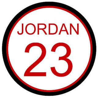 Michael Jordan Number 23 Chicago Bulls Circle #23 Jersey Vinyl Bumper 
