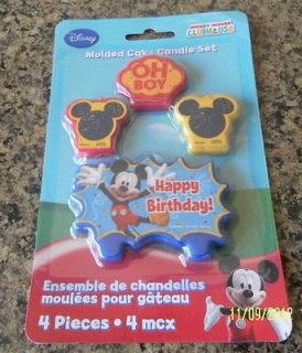 Disney Mickey Mouse Birthday Cake Candles Party Set Decoration Toppers