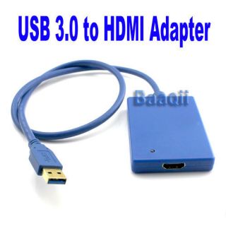 Display USB3.0 to HDMI/DVI 1080P Converter Adapter Extend/Mirror 