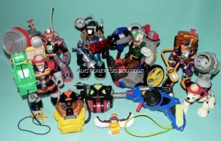 HUGE LOT FISHER PRICE RESCUE HEROES TOYS ACTION FIGURES INTERACTIVE 