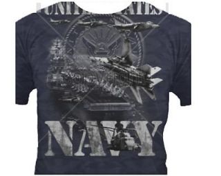   NAVY T Shirt Army Pride Military Ships Airplanes Vintage Wild Tee