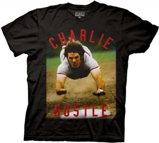    1986 Pete Rose Reds Charlie Hustle Diving Adult Shirt Baseball Great