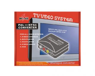 PAL to NTSC TV video System Converter DVD VCR Players