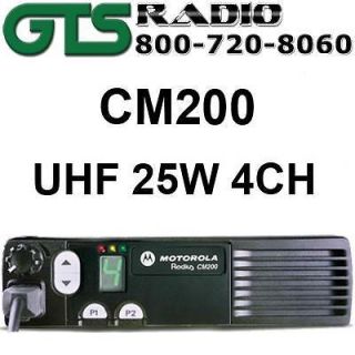MOTOROLA RADIUS CM200 UHF 25W 4CH MOBILE TWO WAY RADIO