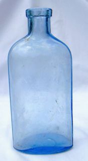 RARE,1906 Blue PHILLIPS MILK OF MAGNESIA Glass Bottle