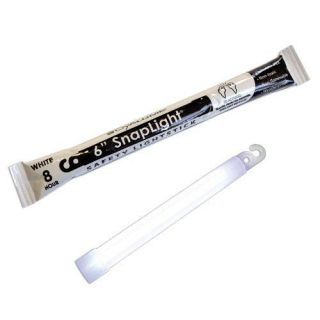 10 PACK Cyalume SnapLight Industrial Chemical Light Sticks, White, 6 