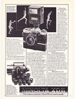   Print Ad 1978 Automatic Sequence Photography Is Easy With MINOLTA XD11