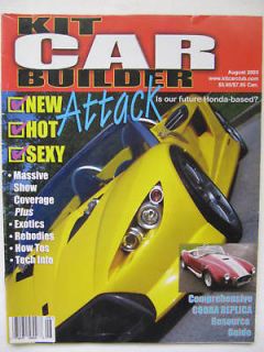 Kit Car Builder August 2003 Cobra Resource Guide