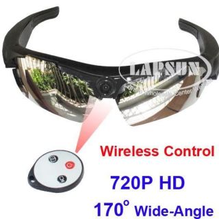   Remote Control Glasses Sunglasses Camera Video Recorder Spy DVR Black