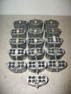 Lot Of 16 IEC 381 Tube Carriers Trundles   8 Spot