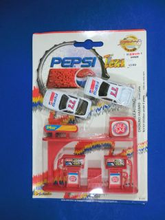 Pepsi Cola NASCAR Racing Team 2 Die Cast Metal Cars # 77 Play Set 