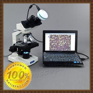   40X 2000X LED Biological Microscope with 2.0MP Digital Camera