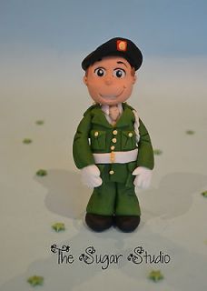   edible MILITARY SOLIDIER ARMY raf cake topper decoration figure