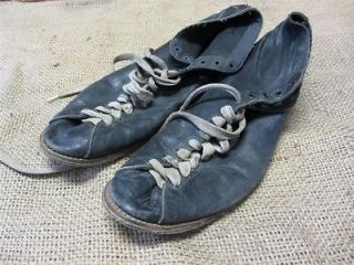 RARE Vintage Leather Boxing Shoes Antique Old Box Bag Gloves Gear 