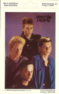 Depeche Mode 4x6 Group Mini Poster Sticker Vintage 1985