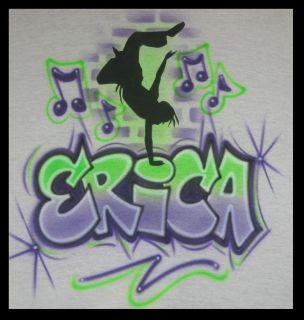 Custom Airbrushed HIPHOP DANCE T Shirt