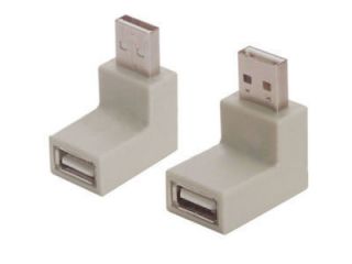 USB2.0  A Male to Female 90 degre Low Profile Right Angle Adapters