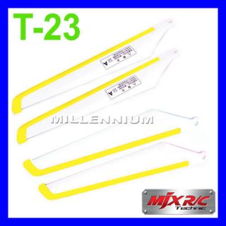 23 T623 RC Helicopter 4 A B ROTOR BLADES SET YELLOW