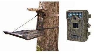   Ledge Hang On Tree Stand 25 x 35 + Moultrie DGS M80XD Game Camera