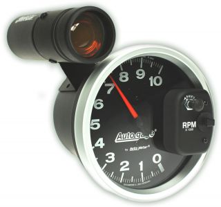 Auto Meter Tachometer Gauge 5 Monster Tach Rev Counter Black 10,000 