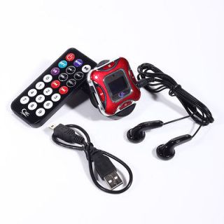 New Red Car Kit  Player Wireless FM Radio Transmitter TF Card 
