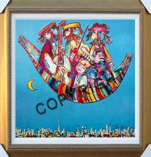 JOVAN OBICAN FLYING CARPET MUSICIANS S/N LITHOGRAPH from Obican Art 