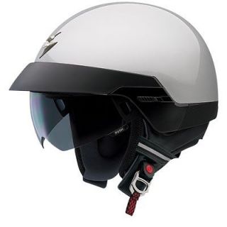 Scorpion EXO Motorcycle Half Helmet EXO 100 Light Silver