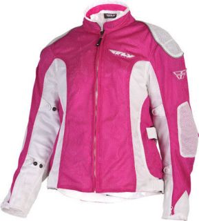 Fly Womens Cool Pro Mesh Motorcycle Jacket Pink Large