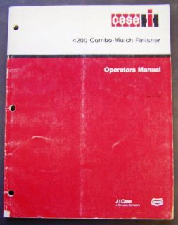Case   IH 4200 Combo Mulch Finisher Operators Manual